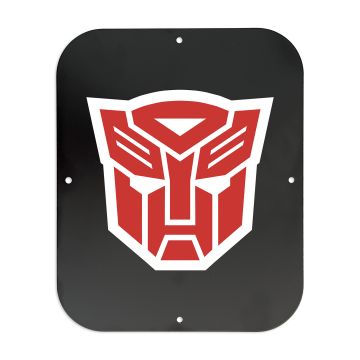 Transformers Autobots Metal Game Room Sign- 9-3/4" x 7-7/8"